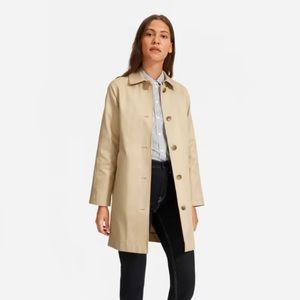 Everlane The Mac Coat Trench Beige Camel Tan size 0